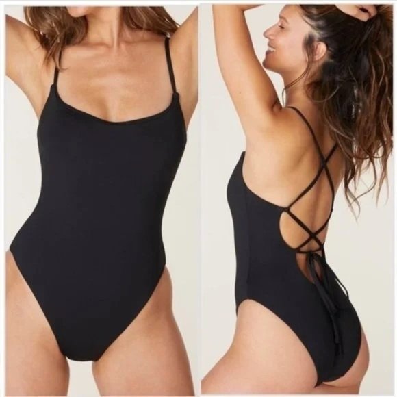 Andie Swim Nwt Andie The Fiji Cheeky One Piece Swimsuit Tie Back